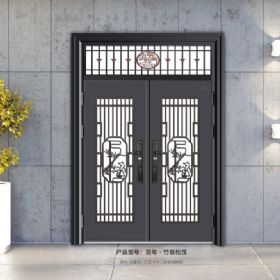 豪華玻璃門百年—竹苞松茂