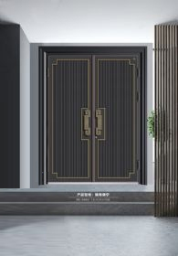 國潮拼接門福壽康寧