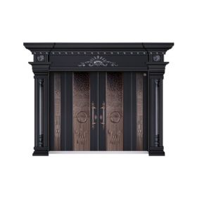 鉑金銅拼接門百年—紫氣東來